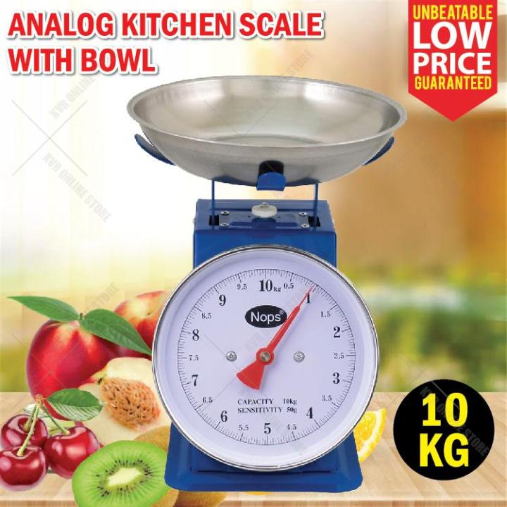 Kitchen Scale 10kg Measuring Analog Scale Spring Balance With Bowl Penimbang Dapur Lazada