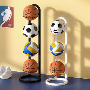 5-layer basketball storage rack football volleyball rugby stand portable indoor ball placement rack