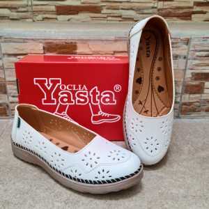 Promo 5 5 Sale Sepatu Casual Slip On Wanita NT 01 Putih Oclia Yasta Olshop (C0D)