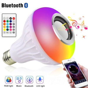 [HOT] Bóng Đèn LED RGB 220V Điều Khiểu Từ Xa Thay Đổi Màu Cảm Biến Theo Nhạc Có Loa Bluetooth Nghe Nhạc Qua Điện Thoại