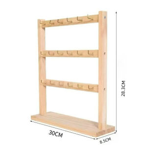 Trinkets Hanging Rack Hook Solid Wood Jewellery Display Rack Bracelet Storage Rack
