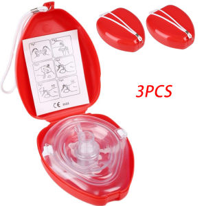 Topeng Pernafasan Kecemasan Cpr Mask Pocket Mask Resuscitator Emergency First Aid Breathing Resuscitation Mask One Way Masks
