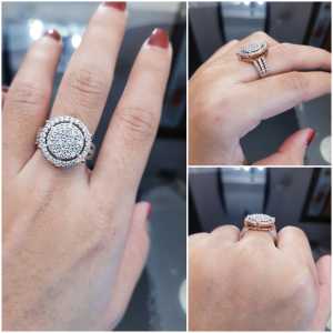 Cincin Wanita Xuping Mewah Permata Berlian XDS18