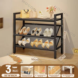3/4/5/6Layer Shoe Rack Stainless Steel Stackable Shoes Organizer Storage Stand COD