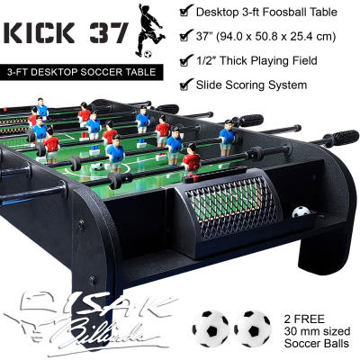 Desktop 3-ft Soccer Foosball Table 37" Mainan Anak Meja Football KICK