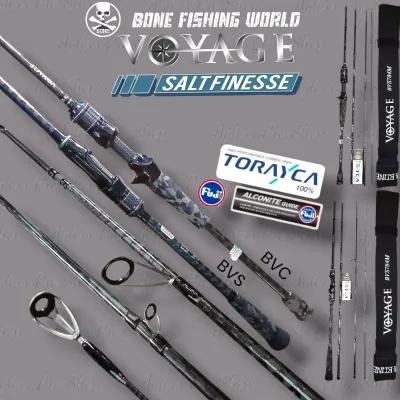 Bone VOYAGE Salt Finesse 4pc Travel Rod - Good quality Fishing Rods
