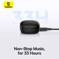 Baseus bowie E19 đúng tai nghe không dây 12mm trình điều khiển với âm bass lớn Bluetooth 5.3 33h Thời gian nghe lâu IPX5 Tai nghe nhét tai không thấm nước. 
