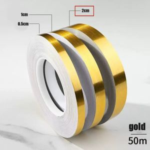 50M Tile Mildewproof Tape Decor Self Adhesive Wall Floor Tape Sticker Decorative Home Ground Tile Wall Decor Wallpaper