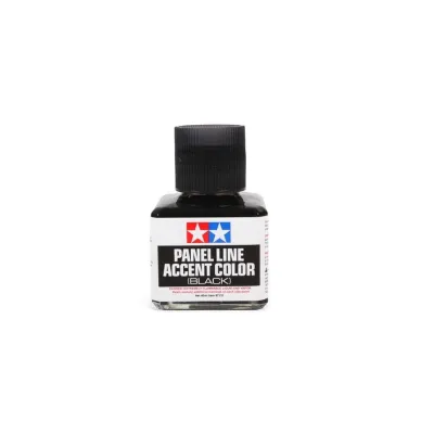 Tamiya Panel Line Accent Color for Panel Lining Gunpla & Scale Models - Black / Gray / Brown 40ml