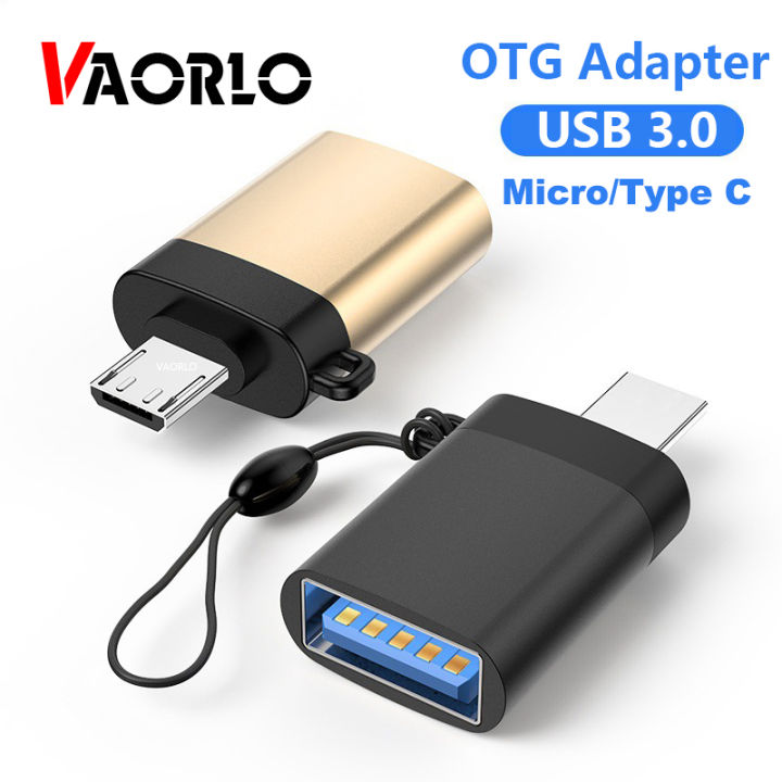 Mini Otg Adapter VAORLO Mini OTG Adapter For Micro and Type-C USB 3.0 High Speed ...