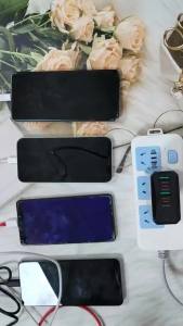 Multi Ports European USB C Charger Travel Plug Adapter Europe Block Fast Charge PD 25W QC 20W EU Euro Multiple International Adaptor for Apple iPhone 16 15 14 13 12 Pro Max Plus Samsung S24 S23 S22