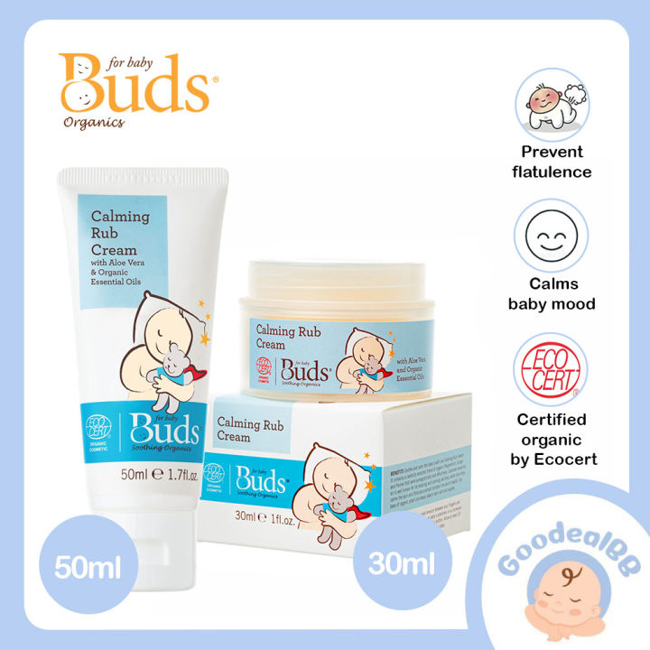 Buds - Calming Rub Cream (30ml / 50ml) For Baby Colic, Digestive ...