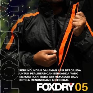Foxdry 05 Baju Hujan Jaket Hujan Motorsikal Foxdry05 Raincoat