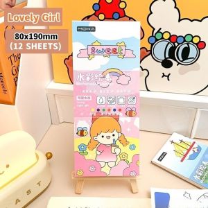 12 Sheets Painting book Magic Coloring Book Set with Paintbrush Graffiti WaterColor Creativity Educational Toys for Kids