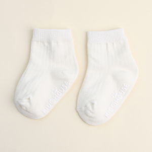 Denosim xuân thu vớ trẻ em vải cotton mềm mại thân thiện với da bé trai bé gái sơ sinh tất ống dài trung bình chống trượt