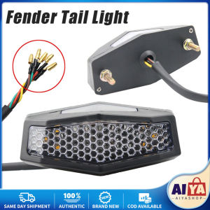 Motorcycle LED Tail Light Signal Lamp Universal ATV LED Rear Tail Brake Stop Indicator Turn Signal Light for Bobber Enduro Dirt Bike Accessory