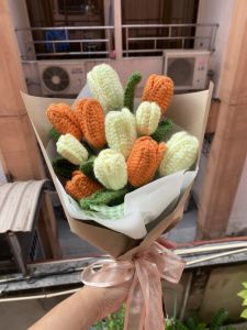 ดอกไม้ Crochet น่ารักมินิมอล์ ไหมพรม 🚫ใช้เวลา 5-7 วันจัดส่ง 🚫 ทิวลิป แบบกรีบ