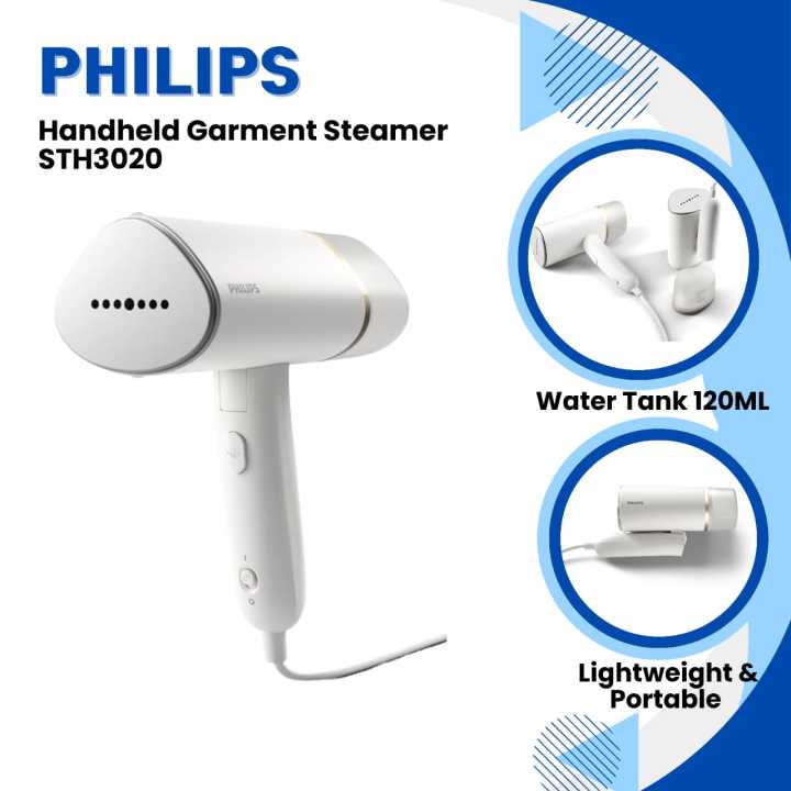 Philips Foldable Handheld Compact Portable Garment Steamer 3000 Series