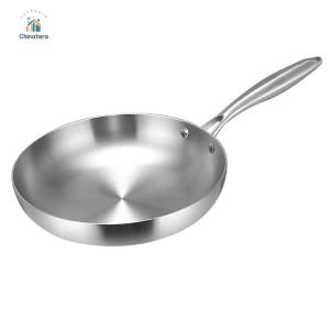 Stainless Steel Nonstick Frying Pan Even Heat Stainless Steel Skillet for Induction Cookers and Everyday Use