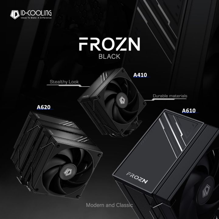 ID-COOLING FROZN BLACK/ BLACK ARGB/ WHITE ARGB Series - A410 / A610 ...