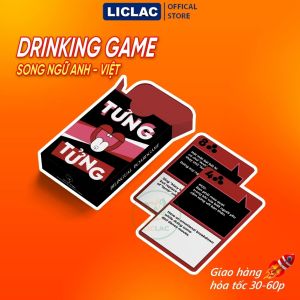 Bộ bài Tưng Tửng - Drinking Game song ngữ Anh - Việt 55 lá dành cho nhóm bạn Bài nhậu vui vẻ tấu hề