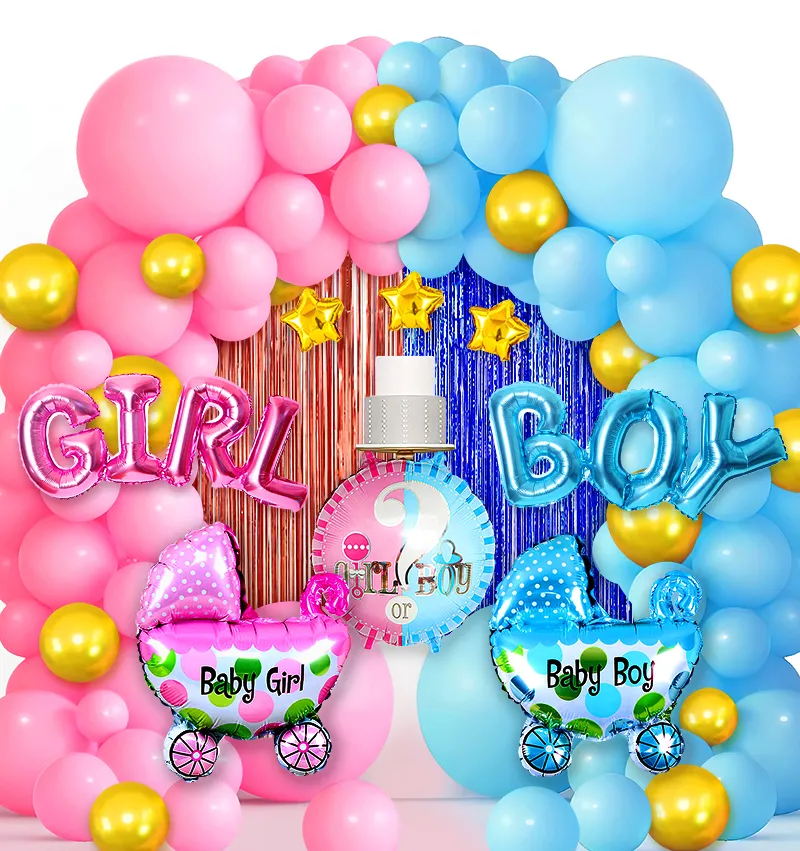 Baby Shower Balloons Boy Girl Foil Ballon Gender Reveal Party Celebration  Baloon
