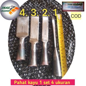 PAHAT KAYU 1 SET 4 UKURAN BAHAN BAJA ( ISI 4 PCS )