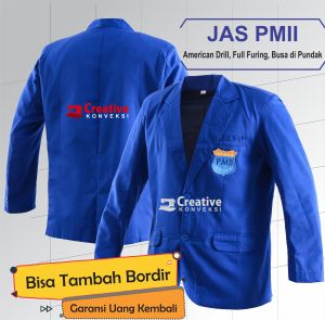 (BISA COD) JAS ALMAMATER PMII BORDIR NAMA & KOMISARIAT