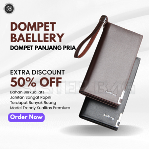 Baellerry Dompet Kulit Pria Wanita Original Ekslusif Premium Import