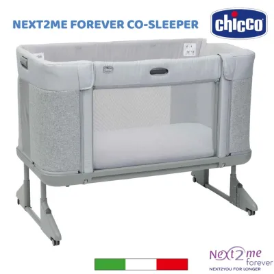 Chicco Next2Me Forever Co Sleeping-Ash Grey เตียงนอนเด็ก