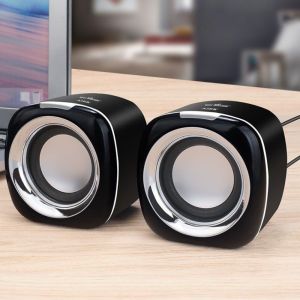 SINGLE AUX Audio Speaker Wired 3.5mm High Volume Stereo Mini Speaker Subwoofer Hifi Wired Small Speaker Phone/Pad/PC/Computer