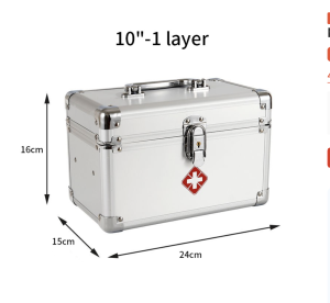 【MD MOHS DIAGNOSTICS】Household Medicine Cabinet Aluminum Alloy Double Open Multi-Layer Medicine Cabinet Wall-Mounted First Aid Storage Box