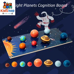 Wooden Solar System Puzzles for Kids Ages 3-5 Toddlers Planet Outer Space Toys Preschool Learning Activities Montessori Educational