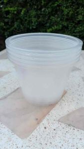 กระถางใส 8” แพ็คละ 5 ใบ สินค้าพร้อมส่งมาก ๆ