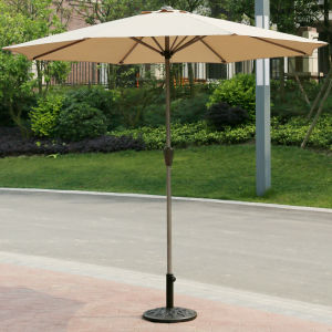 Outdoor Sunshade Umbrella With Base Frame Garden Umbrella For Courtyard And Garden 2.7-Meter Large Umbrella Heavy-Duty Outdoor Garden Umbrella Folding Garden Umbrella Beach Umbrella Awning Outdoor Tent Sunshade Canopy Solar Umbrella