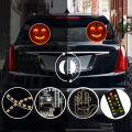 Car LED fun expression light smiley face light rear window multi-function warning gesture light palm light. 