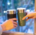 STANLEY GO VACUUM TUMBLER 16 OZ - HAMMERTONE GREEN. 