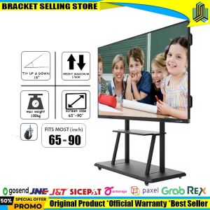 Standing Roda Bracket TV LED Fleksibel 24 32 40 42 50 55 60 65 70 80 85 90 Inch Best Quality
