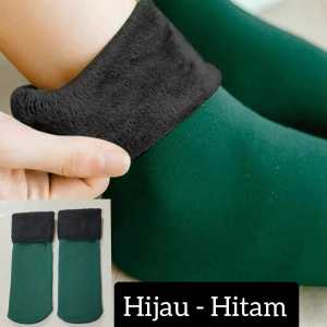 BELLINO - Kaos Kaki Musim Dingin Kaus Kaki Wanita Bulu Tebal Kaus Kaki Import Premium Tebal