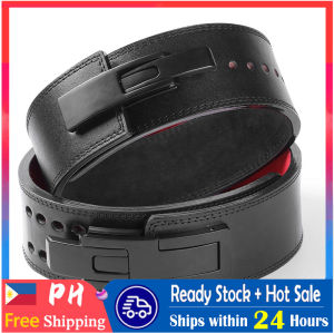 Leather Weight Lifting Belt for Men & Women 10mm Thick weightlifting belt Gym Belt Powerlifting Lever Belt Weightlifting Fitness Weight Belt Squat Belt  Deadlift Belt - Back Support Workout Belt Lift upto 850 Pounds