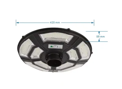 ของแท้ โปรแรง** UFO10000w ใหญ่สุด 55cmSolar Cell โคมไฟถนนโซล่าเซลล์ UFO Square Light ไฟถนนโซล่าเซลล์ แสงขาว วอม