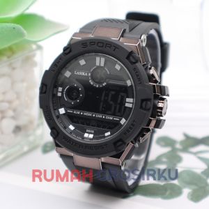 Bonus Box Jam Tangan Pria Digital Lasika Original 649 Sport Water Resistant