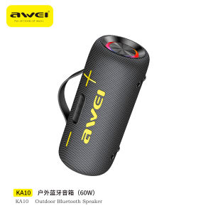 Awei KA10 Bluetooth Speaker Super Bass 6000mAh 60W 7H Playtime IPX5 Waterproof Outdoor Party Support TF Card Aux U Disk