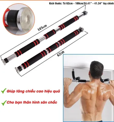 Xà Đơn Treo Tường tùy chỉnh Xà đơn treo tường tập thể dụng siêu tiện lợi Thanh tập treo gắn cửa nhiều cỡ có thể tùy chỉnh phù hợp tập gym tại nhà