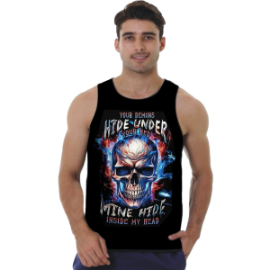 Kaos singlet pria dewasa > Kaos dalam - DESIGN TENGKORAK INSIDE - By. Visell Collection389