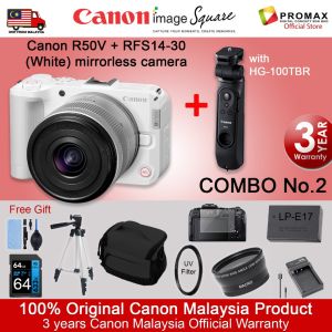 Canon EOS R50V with lens RF-S14-30mm F4-6.3 IS STM PZ Canon Malaysia R50 V 3 years warranty HG-100TBR