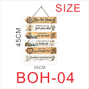 Bless This Home BOH4 Wall Sign Wooden Arrow Decorative Hanging Quote for Living Room BOH