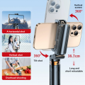 Foldable Selfie Stick Quadruped 360 Degree Rotating Mini Selfie Stick Bluetooth Anti-Shake Phone Holder Vlog Shooting TikTok. 