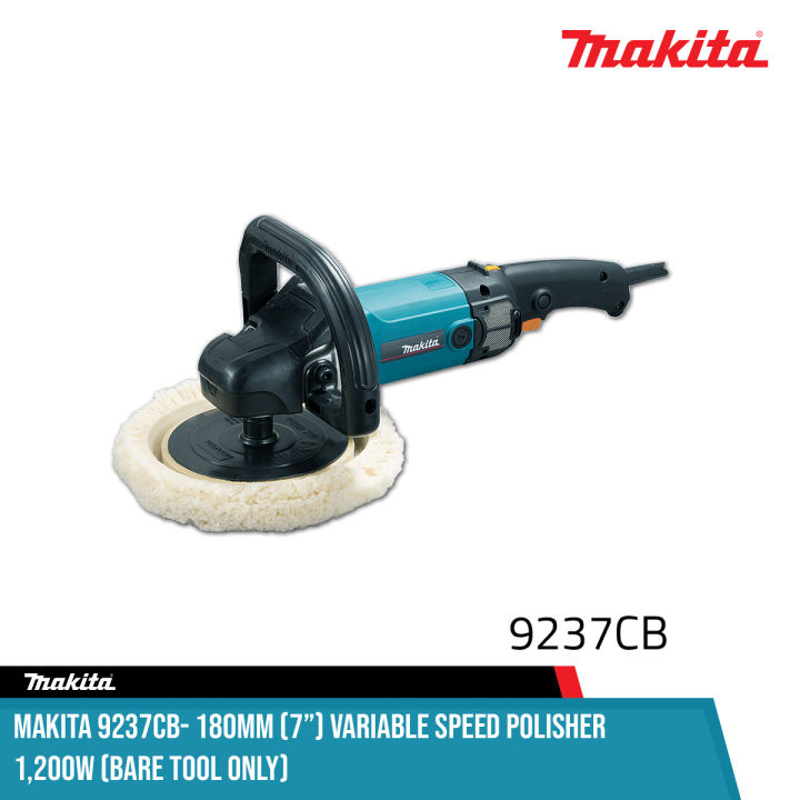 MAKITA 9237CB- 180mm (7") Variable Speed Polisher 1,200W (BARE TOOL ...