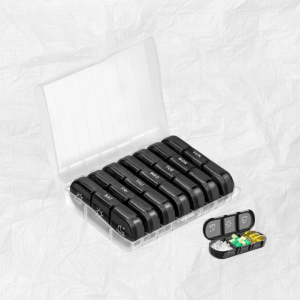 พร้อมส่ง | ตลับยา กล่องยา 7 วัน แยกตามวัน 3 เวลา เช้า กลางวัน เย็น แบบพกพา Pill Box